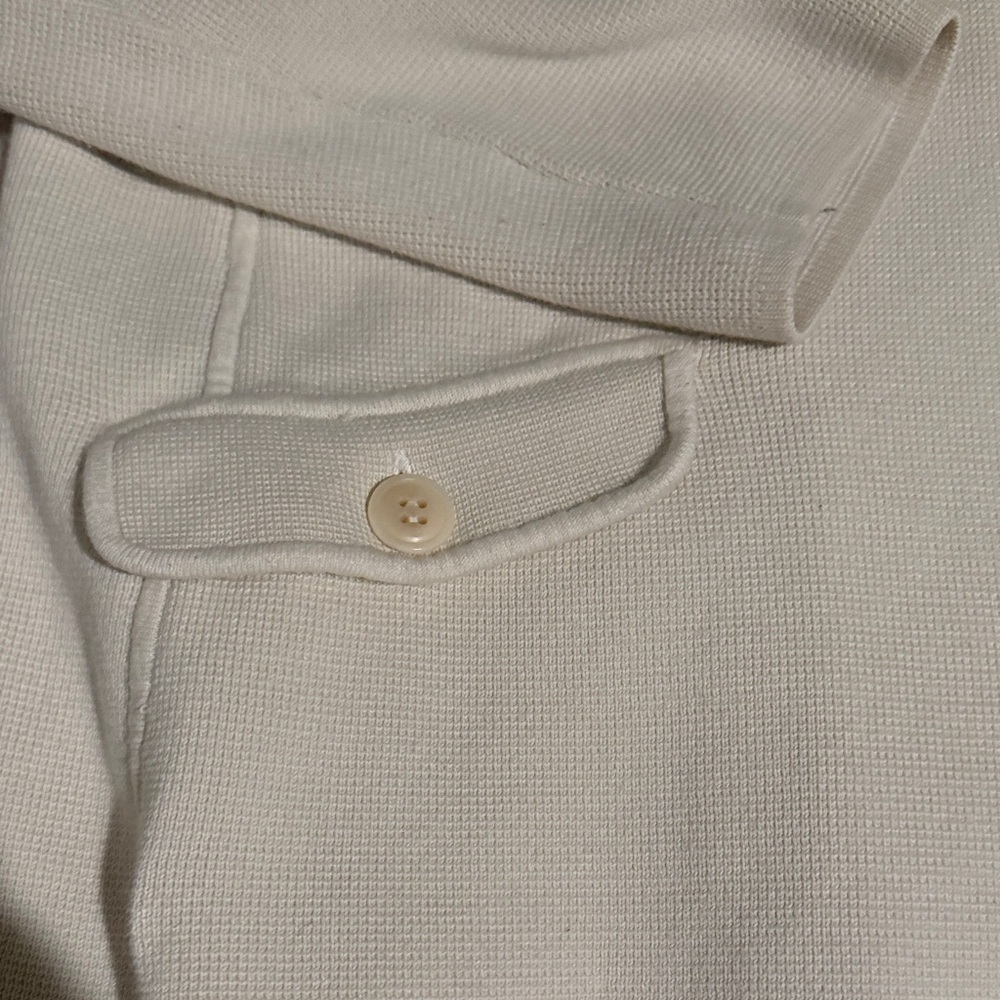 Talbots Woman Petites Cream Button-Up Sweater Cardigan - Picture 4 of 11